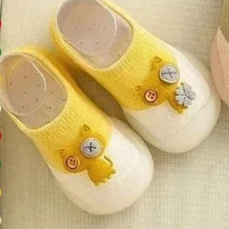 

Summer Cartoon Cat Doll Children's Indoor Shoes Cute Cartoon Baby Socks Shoes Baby Toddler Shoes Boys and Girls Pure Cotton
