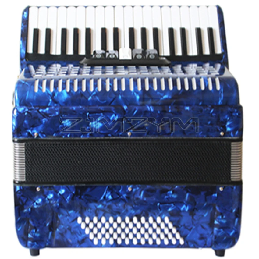 Adult Children Keyboard Instrument Accordion High-End Professional Performance 60-Bass 34-Key 5 Voice Change For Beginner