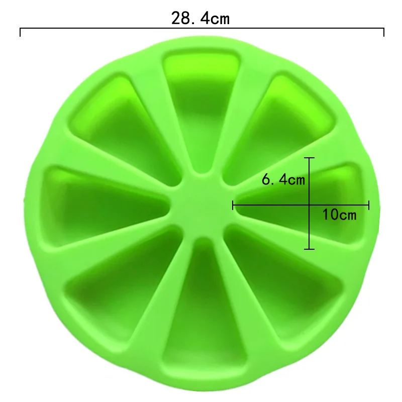 8-point scone silicone cake mold, orange-shaped baking pan, high temperature resistance, easy to clean, non-stick mold