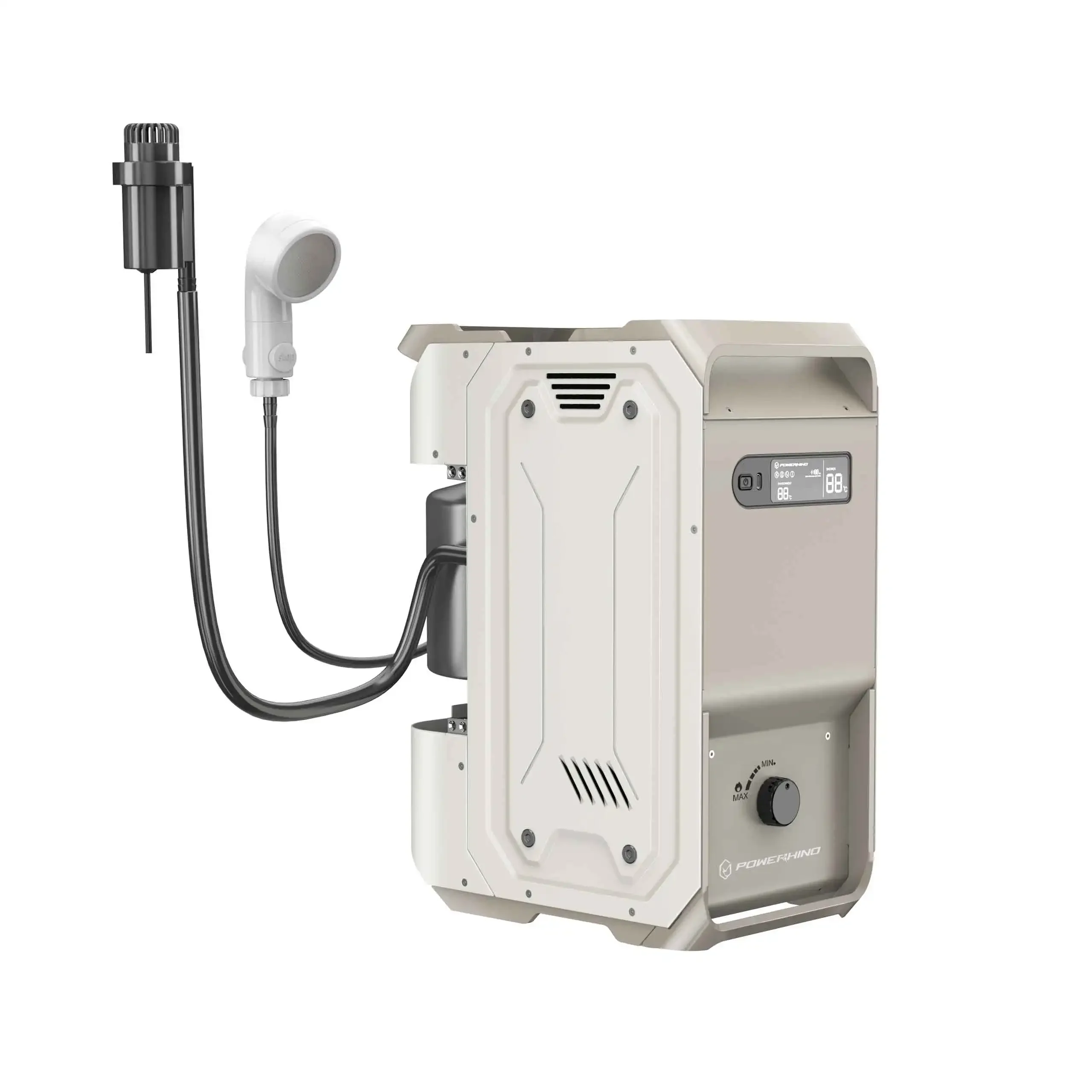 Outdoor Portable Propane Water Heater & Shower Pump Compact Outdoor Cleaning & Showering System