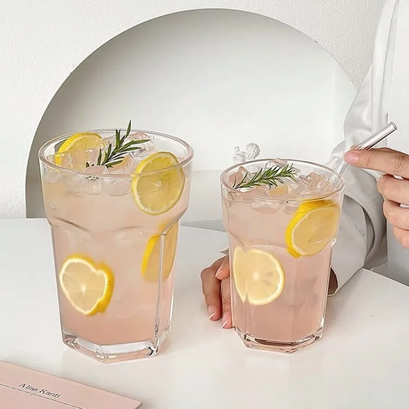 

Large-capacity Fruit Tea Glass Summer Home Thickened Creative Cold Drink Lemon Juice Drinking Glass Beer Cup