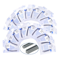 10pcs Dental Orthodontic Arch Wires Stainless Steel Round Rectangular Type Natural Form Braces Wires for Teeth