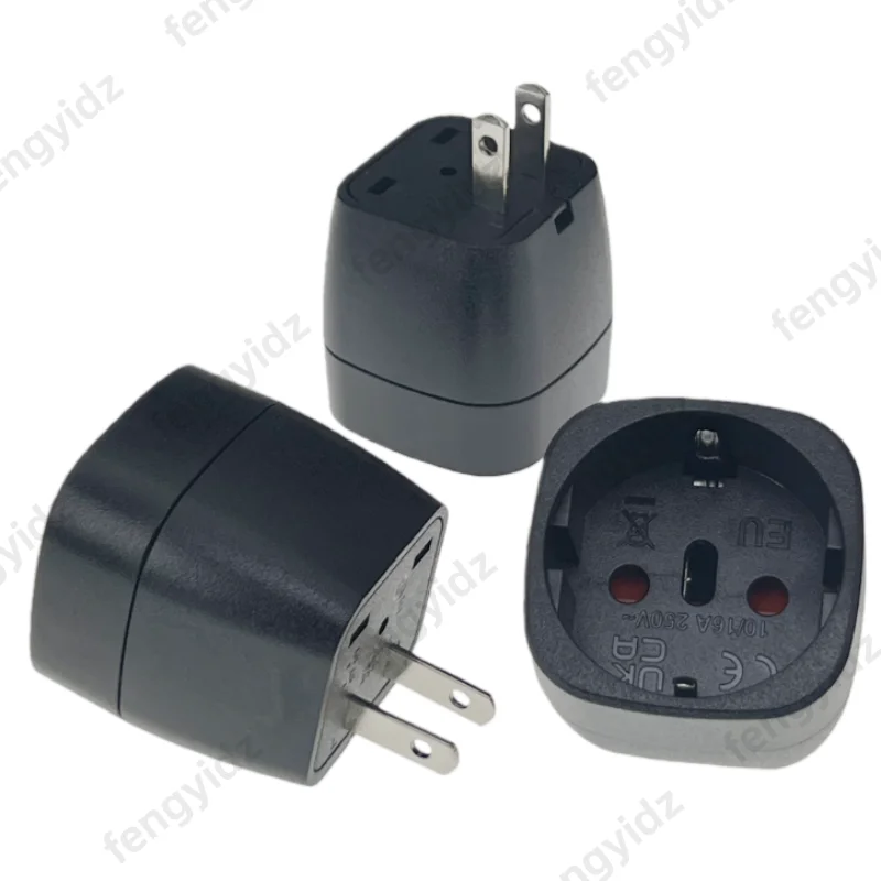 3 Stück EU-zu-US/JP/Kanada Reiseadapter, europäischer Italien/Schweiz/Brasilien-Steckeradapter, USA/JP Reiseadapter Stromwandler