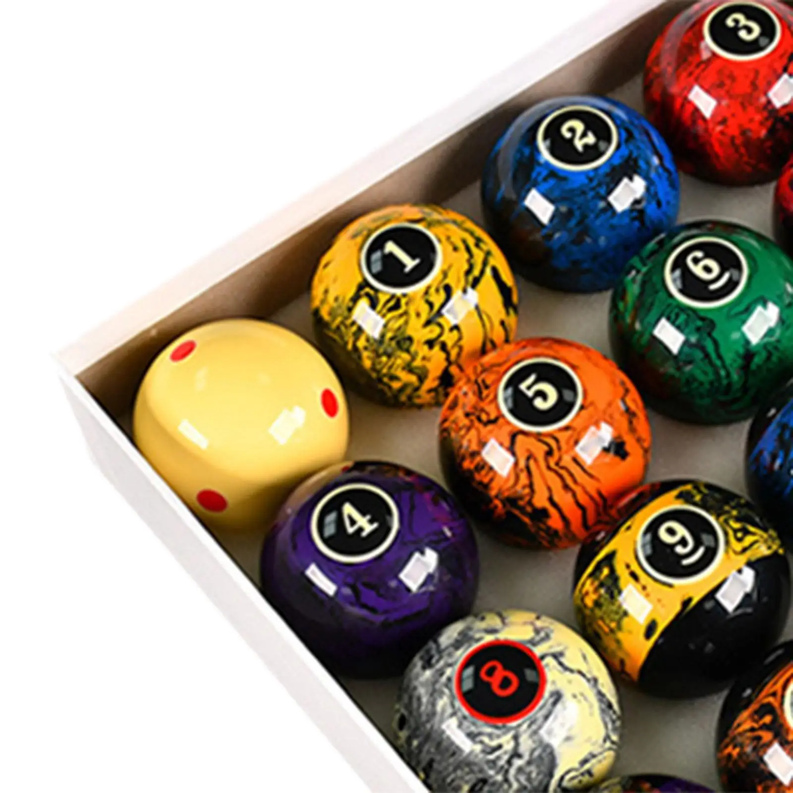 16x Pool Table Balls Resin Balls Billiards Equipment 2.25\