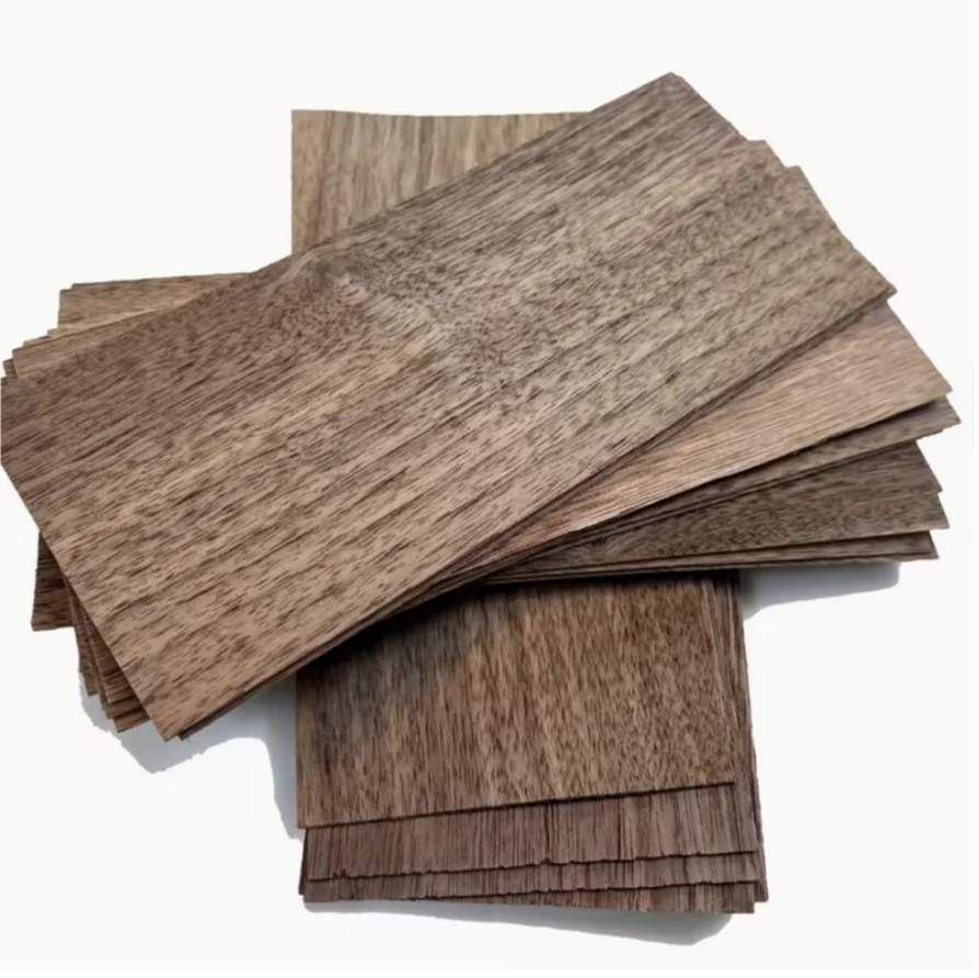 10pcs/Pack Length: 180Mm Width: 80Mm Thickness: 1Mm North American Natural Solid Black Walnut Wood Chips DIY Handmade Bookmarks
