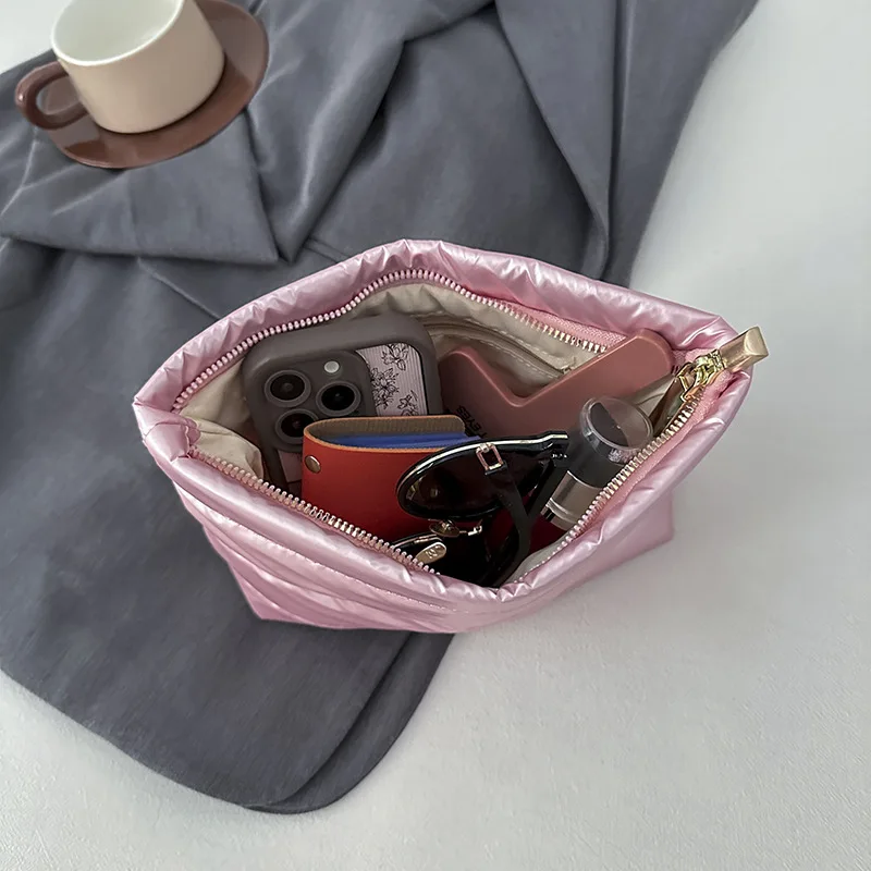 Tas Tangan Benang Fashion Tas Genggam Wanita Ritsleting Kecil Tas Amplop Malam Wanita Dompet dan Dompet Floppy Hari Wanita