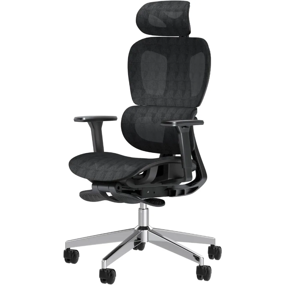 Ergonomischer Mesh Bürostuhl hoher Rücken Schreibtisch Computers tuhl ergo3d ergonomischer Bürostuhl mit Rädern für Zuhause & Büro schwarz