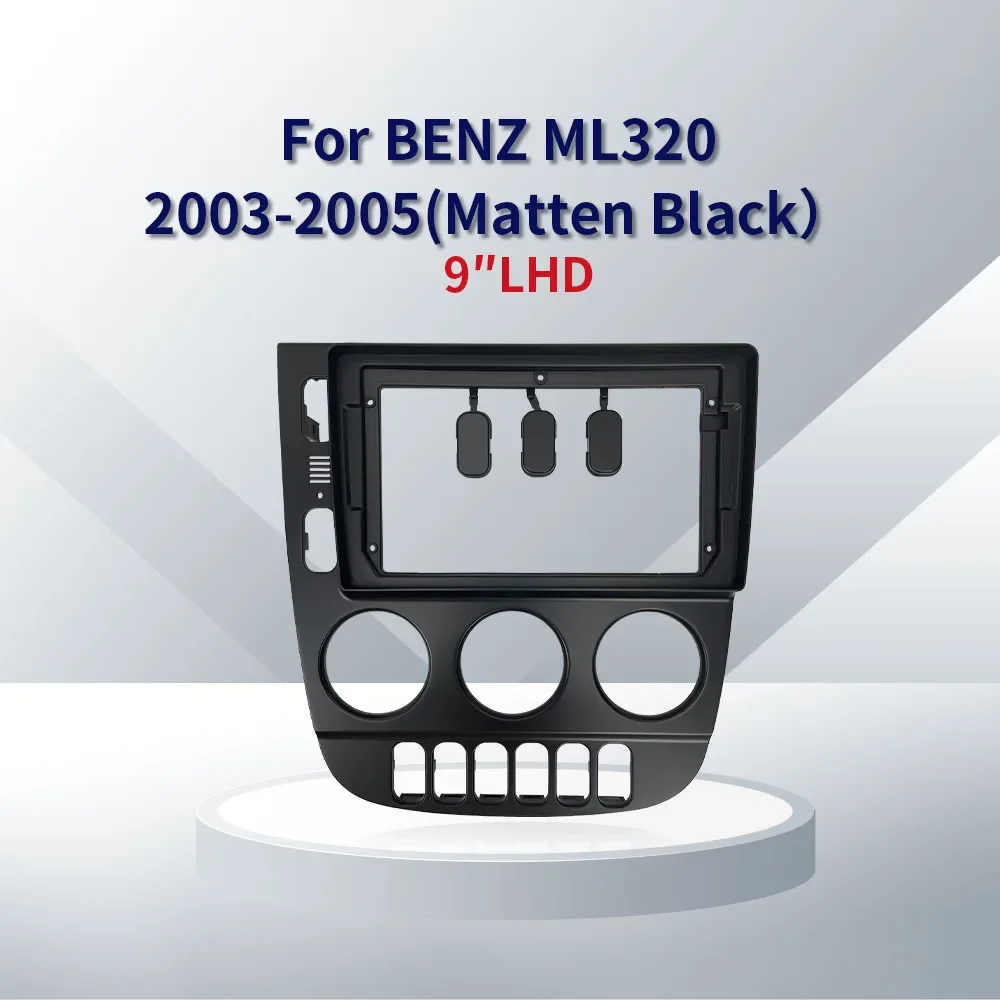 Afbeelding 4: TDCY Frame9INCH Autoradio Fascias Voor 2003-2005 Benz ML320 Android Stereo Frame Speler 2 Din Head Unit Panel Dash TrimPanel