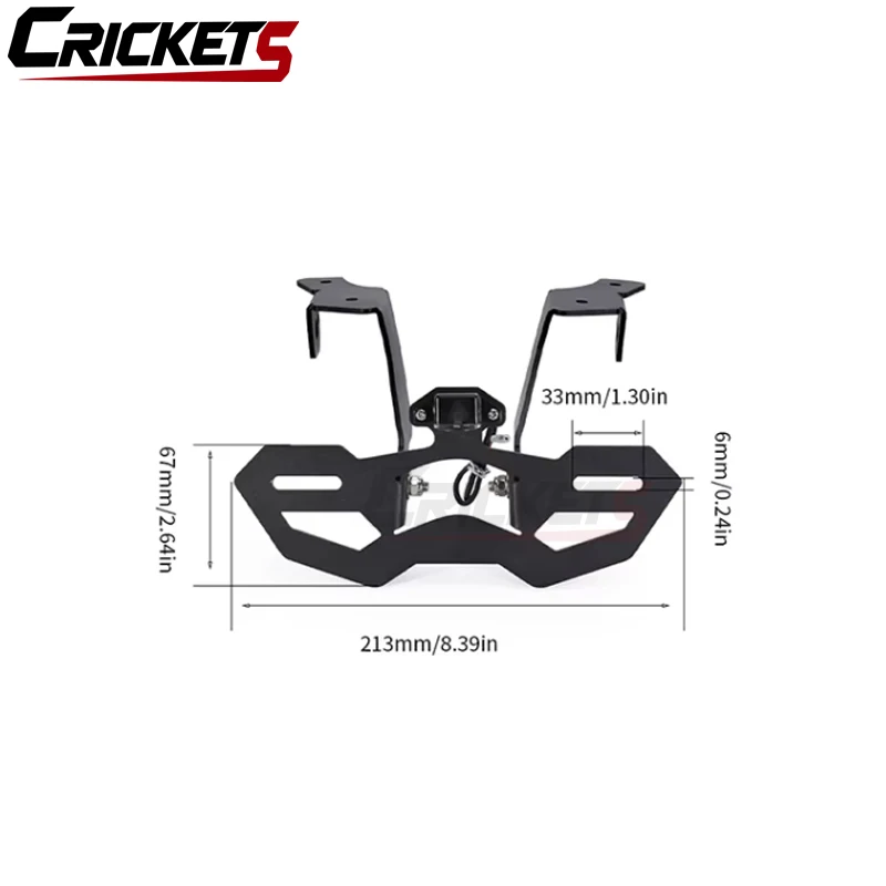 Suitable for CFMOTO 450MT IBEX 450 1000MT-X 800MT-X800 Adjustable License Plate Bracket Rear Neat Fender Kit