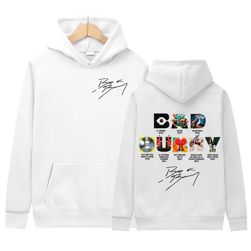 Rapper DeBi TiRAR MaS FOToS DTMF Tour 2025 New Album Hoody Bad Bunny Mens Vintage Sweatshirt Casual Oversized Hoodies Streetwear