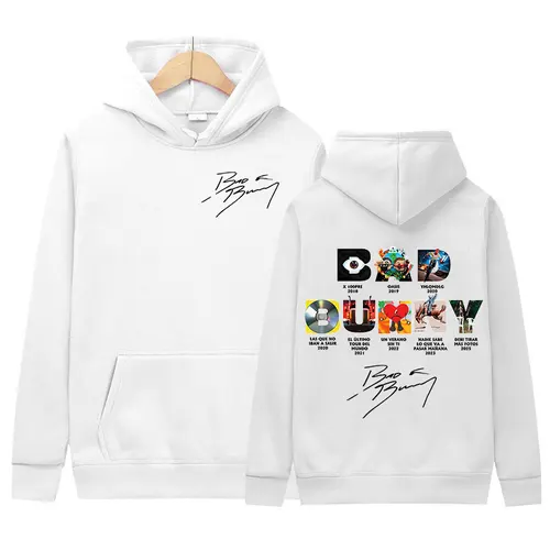 Imagen 2 del producto Rapero DeBi TiRAR MaS FOToS DTMF Tour 2025 nuevo álbum Sudadera con capucha Bad Bunny hombres Vintage sudadera Casual sudaderas con capucha de gran tamaño ropa de calle