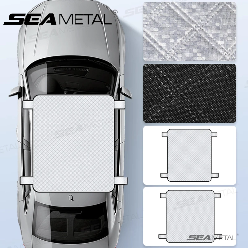 SEAMETAL Car Sunroof Snow Shield Cover Waterproof Sun Shade Protector Outdoor Anti Ice Frost Protection Cover for Sedans SUVs