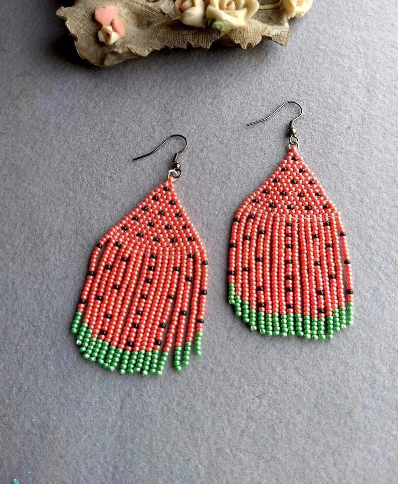 

Bohemian Beaded Rattan Dangle Earrings Square Drop Handmade Straw Raffia Woven Drop Earrings for Women Beach Jewelry Wholesale