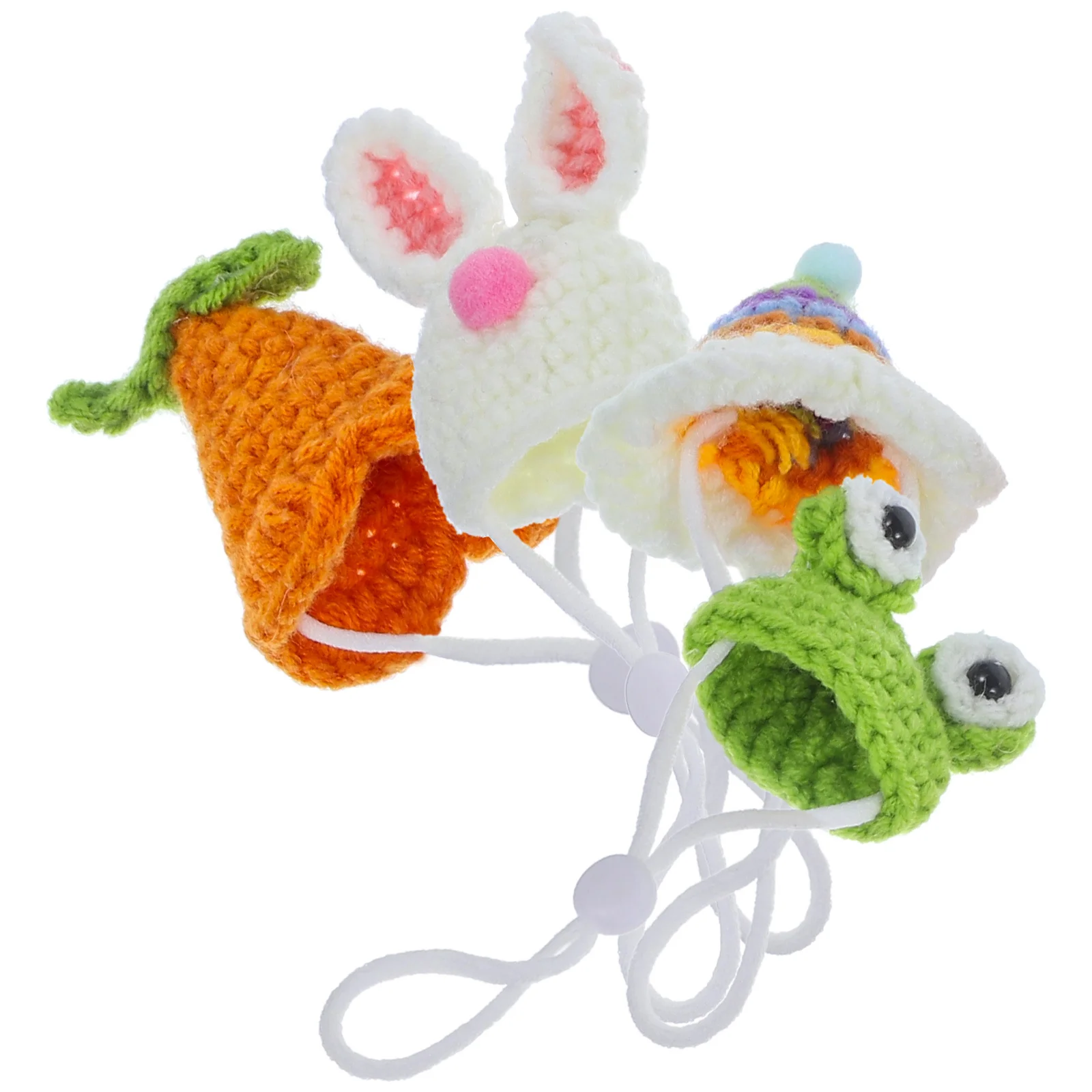 4 قطعة قبعات الحيوانات الأليفة الصغيرة لطيف قبعات الحيوانات الصغيرة للهامستر غينيا الخنازير السناجب الببغاوات هالوين أعياد الميلاد ديكور #3