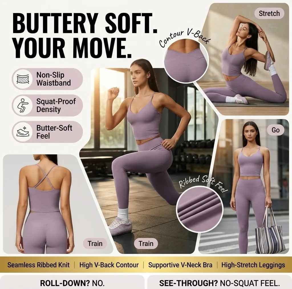 Seamless Solid Yoga Set Women 2 Pcs Spaghetti Strap Bra Top High Waist Shorts Tracksuit Gym Fitness Workout Outfit Female
