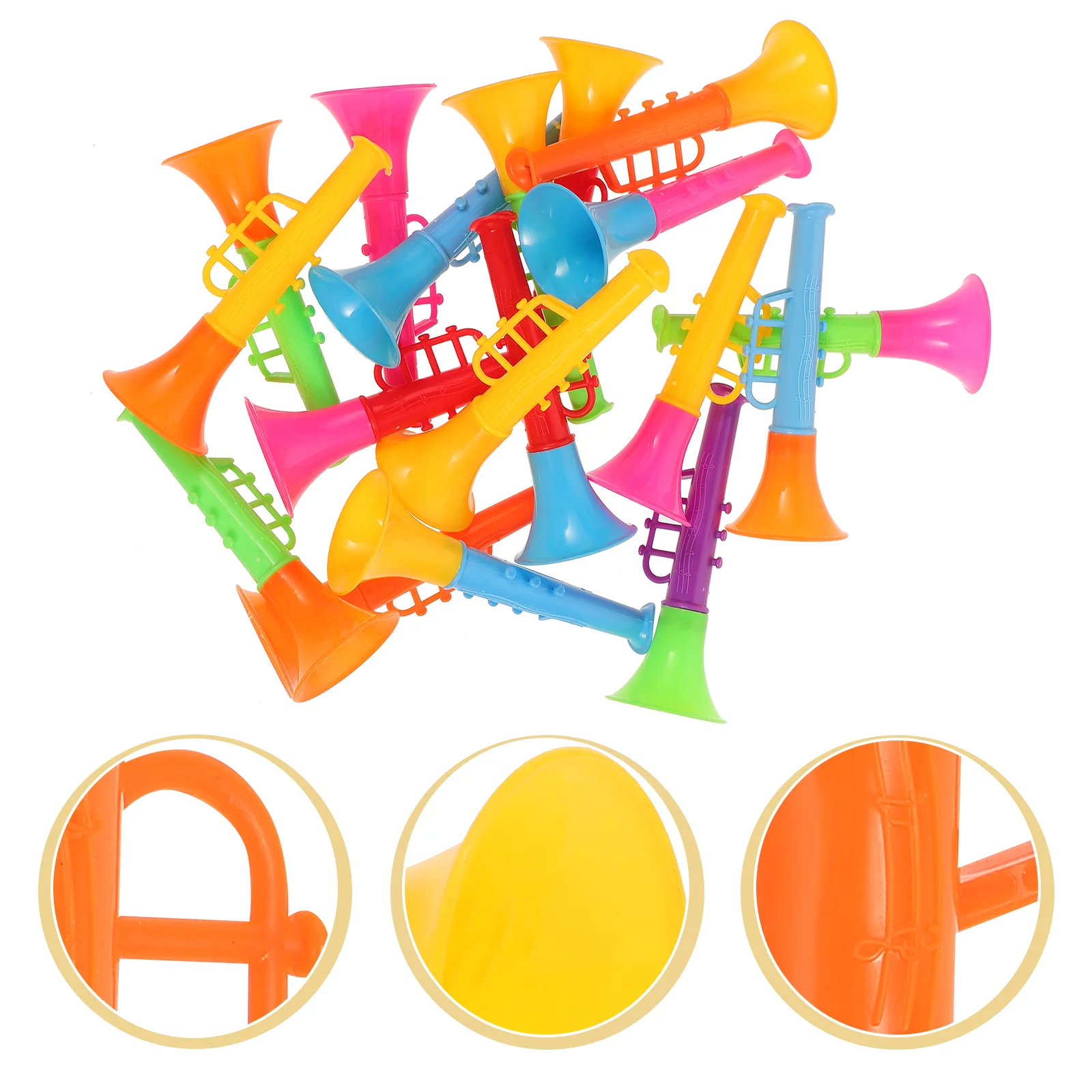 

18 Pcs Mini Speaker Trumpet for Children Kids Supplies Toy Lovely Plastic Small Household