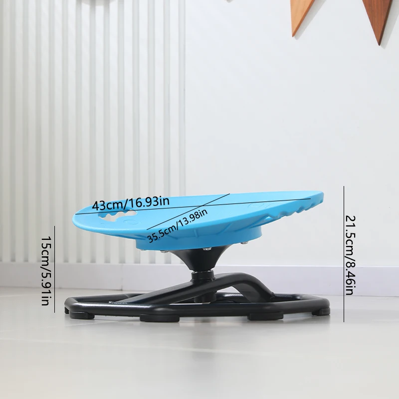 Rotating Sensory Integration Chair for Autistic Children Balance Exercise Tool Utilizing Plastic And Metal