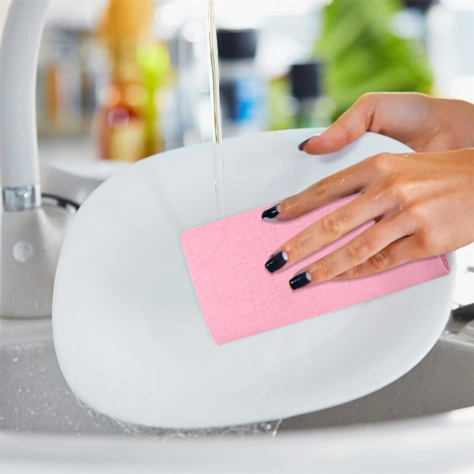 

Wood Pulp Dishcloths Absorb Water No Stains Durable Kitchen Towels Practical Dishcloths Practical Household Cleaning Cloth