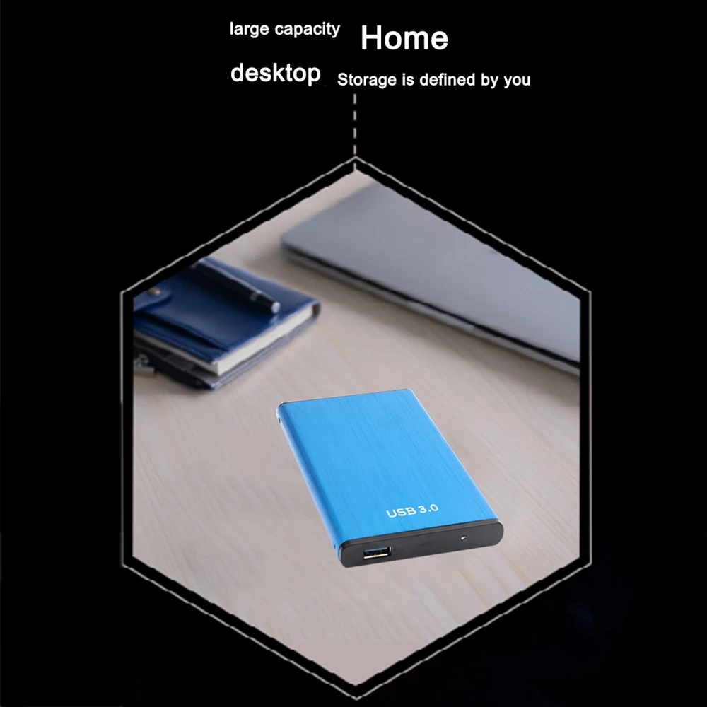 2.5 Inch Portable External HDD Hard Drive USB3.0 Mobile Hard Drive Suitable for PC Desktop Notebook