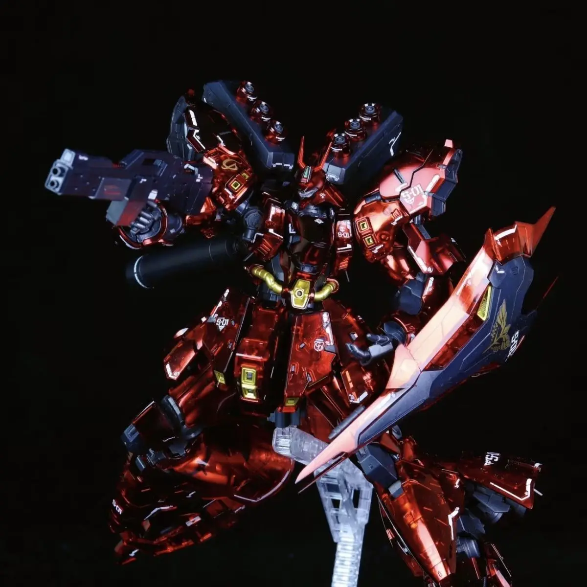 متوفر ستار نموذج Rg Sazabi لامع واضح طلاء التجمع نموذج أطقم Msn-04 1/144 عمل الشكل روبوت البلاستيك لعبة مجسمة هدية #3