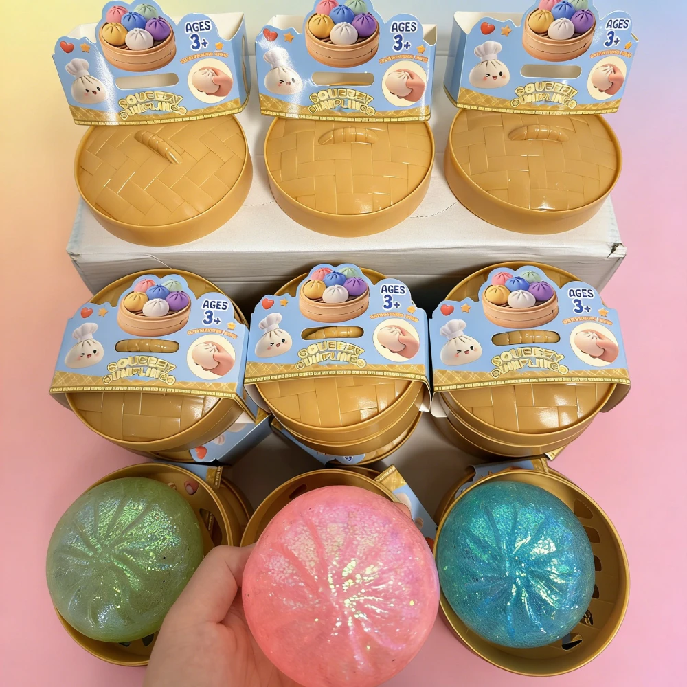 

Игрушки-сквиши в форме булочек и пельменей, антистрессовые мячики для детей и взрослых, игрушки-антистресс для снятия напряжения