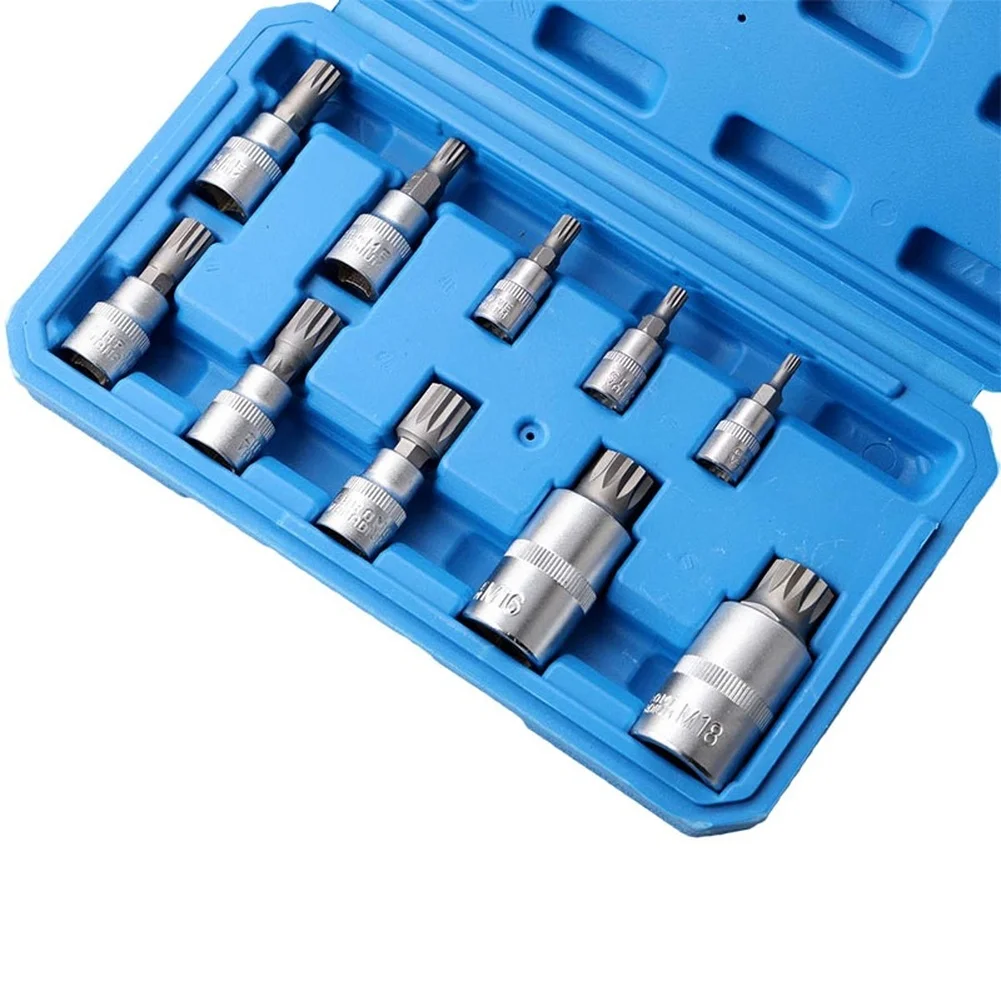 

10/13Pcs Hex Bit Socket Set H2-H14 Star Bit T8-T70 Set 1/4-Inch 3/8-Inch 1/2-Inch Drive Torx- Bit Socket Set Hand Tools