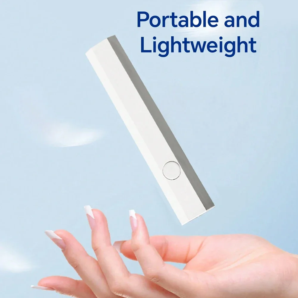 Mini UV Light LED Nail Lamp Handheld, Rechargeable Cordless Fast Curing Gel Polish Dryer for Home Salon Travel Manicure DIY