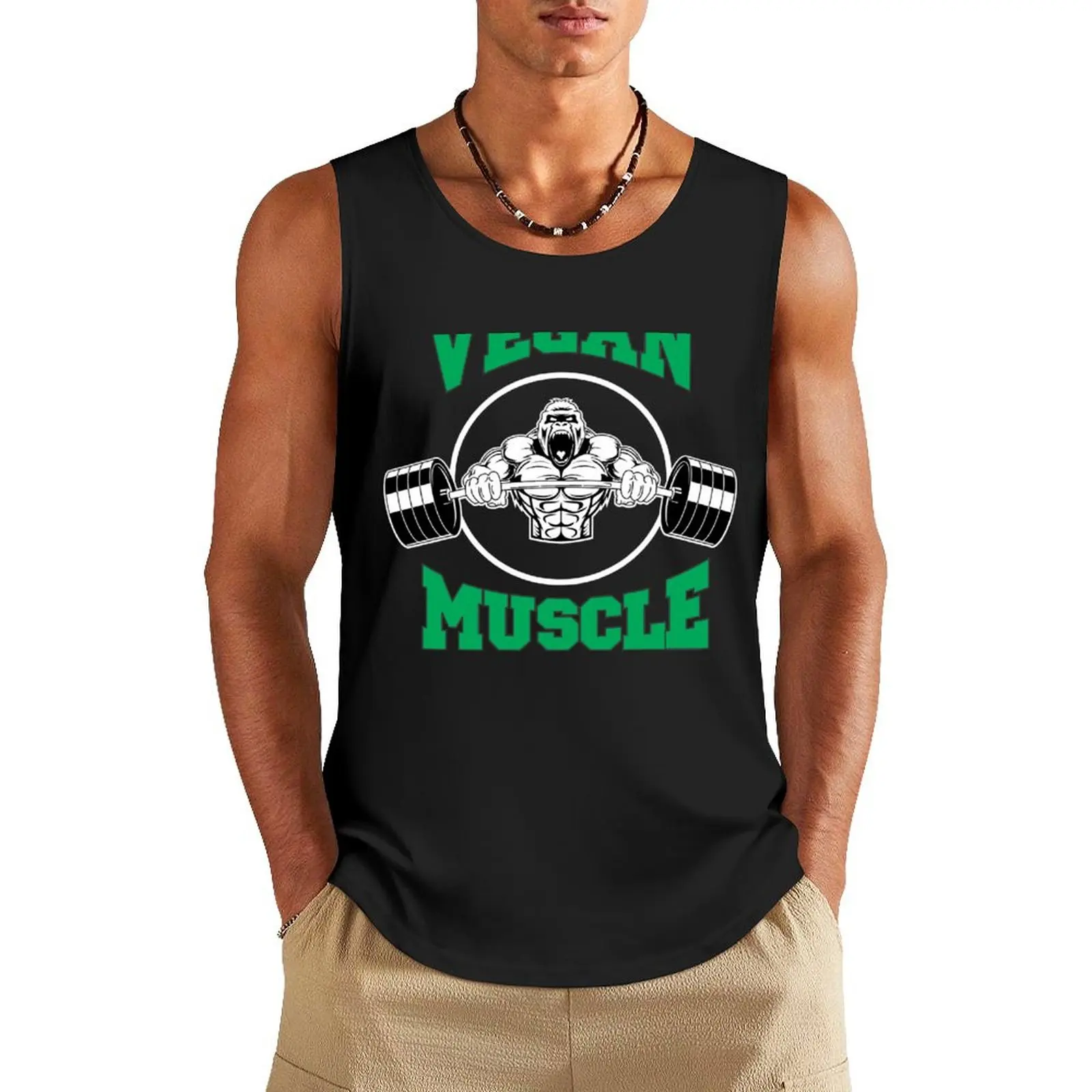 

Vegan Muscle Gym Vegan Lifestyle Tank Top men gym Vest male Men's summer clothes 2024