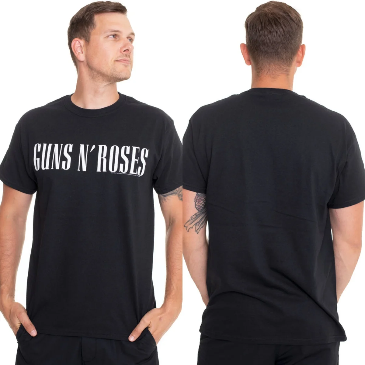 New Guns N' Roses Graphic Cotton T-shirt Unisex Summer Short Sleeve Fashion Brand Tee Luxury Casual Vintage Tees