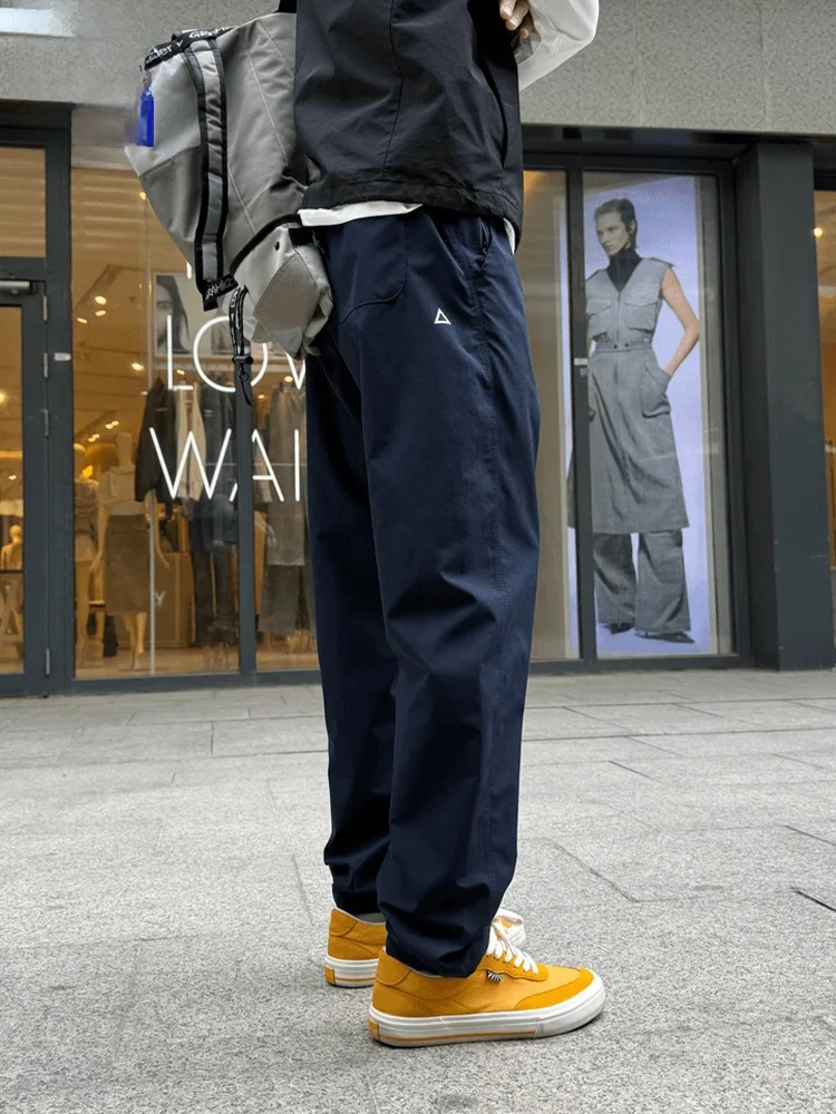 

Rn New Men's Loose Fit Cargo Pants White Label Casual Trousers American Workwear Long Pants Youth Active Sle Polyester F...