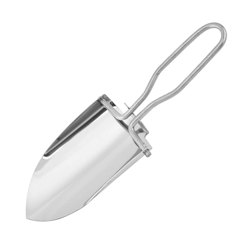 

Multi Functional Stainless Steel Folding Shovel For Garden Planting, Transplanting Flowers And Plants, Camping, And Gardening