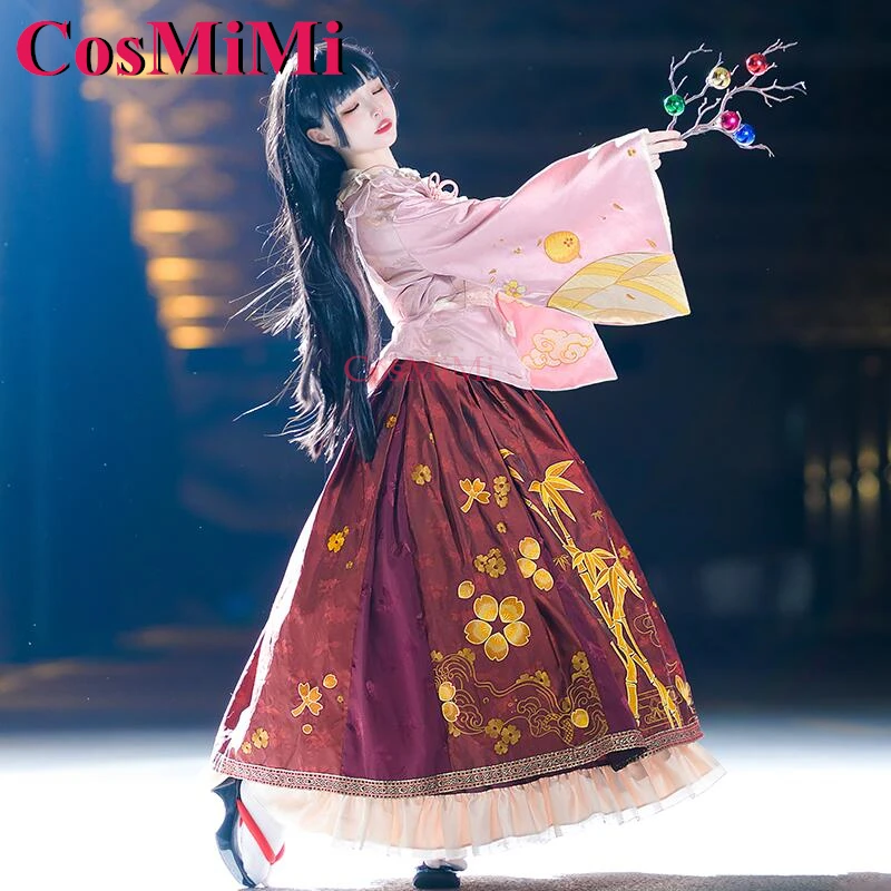 CosMiMi Horaisan Kaguya Cosplay Game Touhou Project Costume Gorgeous Elegant Sweet Dress Carnival Party Role Play Clothing New