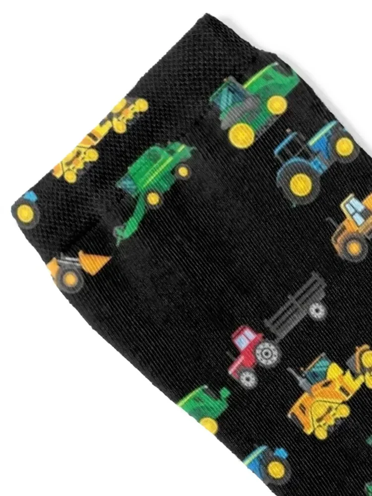 Tractors Tractors Agricultural Machinery Farmer, Farmers & Children Socks kawaii warm winter Socks Female Men's