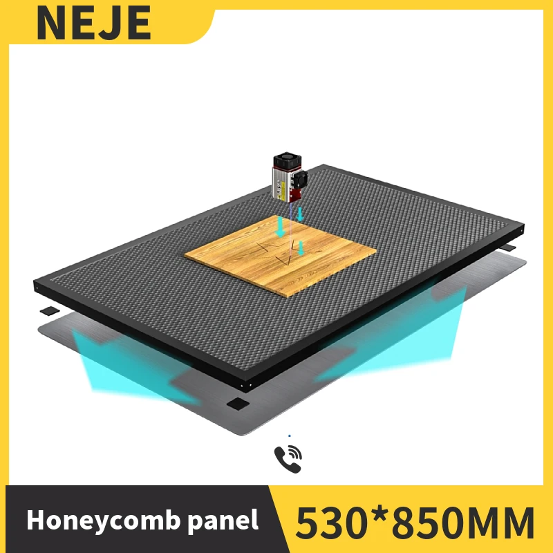 NEJE laser honeycomb panel table CO2 diode laser engraving and cutting machine cnc honeycomb panel bed cleaning cutting530*850mm