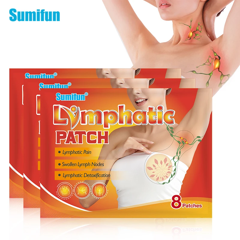 

8/16/24pcs Sumifun Lymphatic Detox Patch Herbal Medicine Lymph Nodes Neck Breast Lymphatic Drainage Medical Plaster Health Care