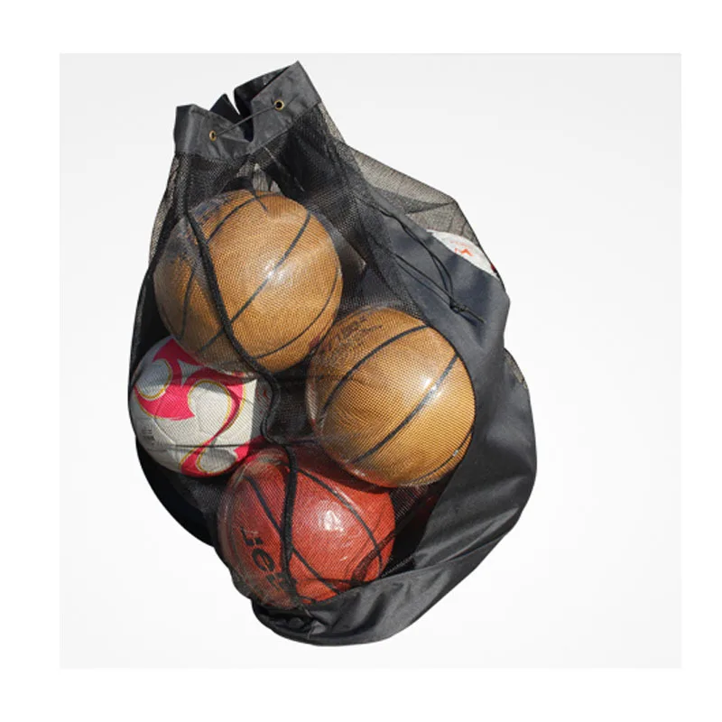 Borsa per pallone sportivo con coulisse borsa per pallone da calcio in rete Extra Large con tasca con cerniera borsa da palestra per tenere il