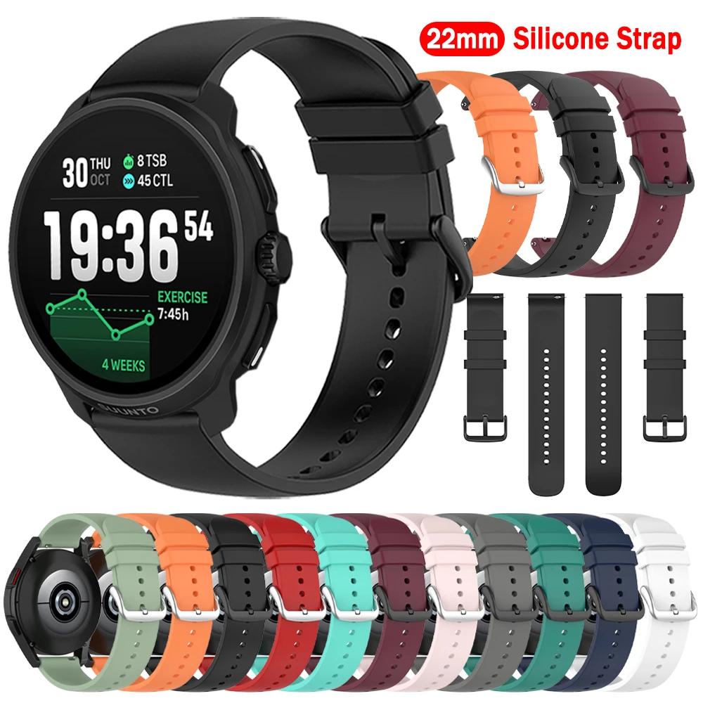 22Mm Silicone Strap…