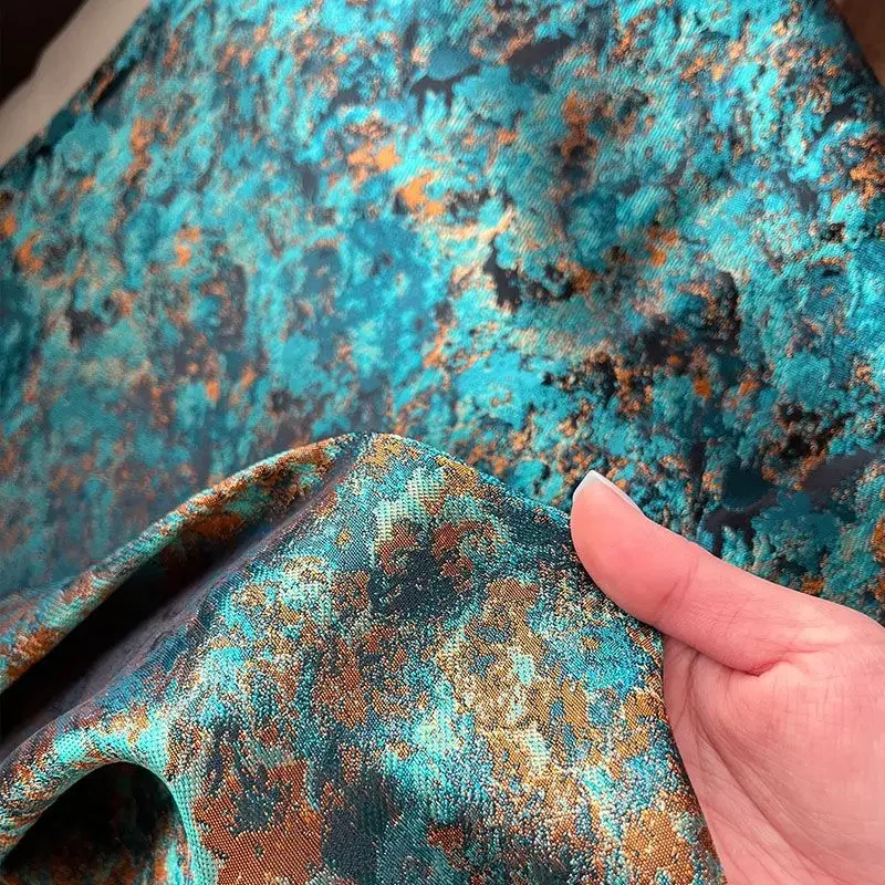 قماش جاكار منسوج معدني بنمط جرافيتي لتصميم الملابس الإبداعية وخلفيات صور عصرية من شيونغسام #2