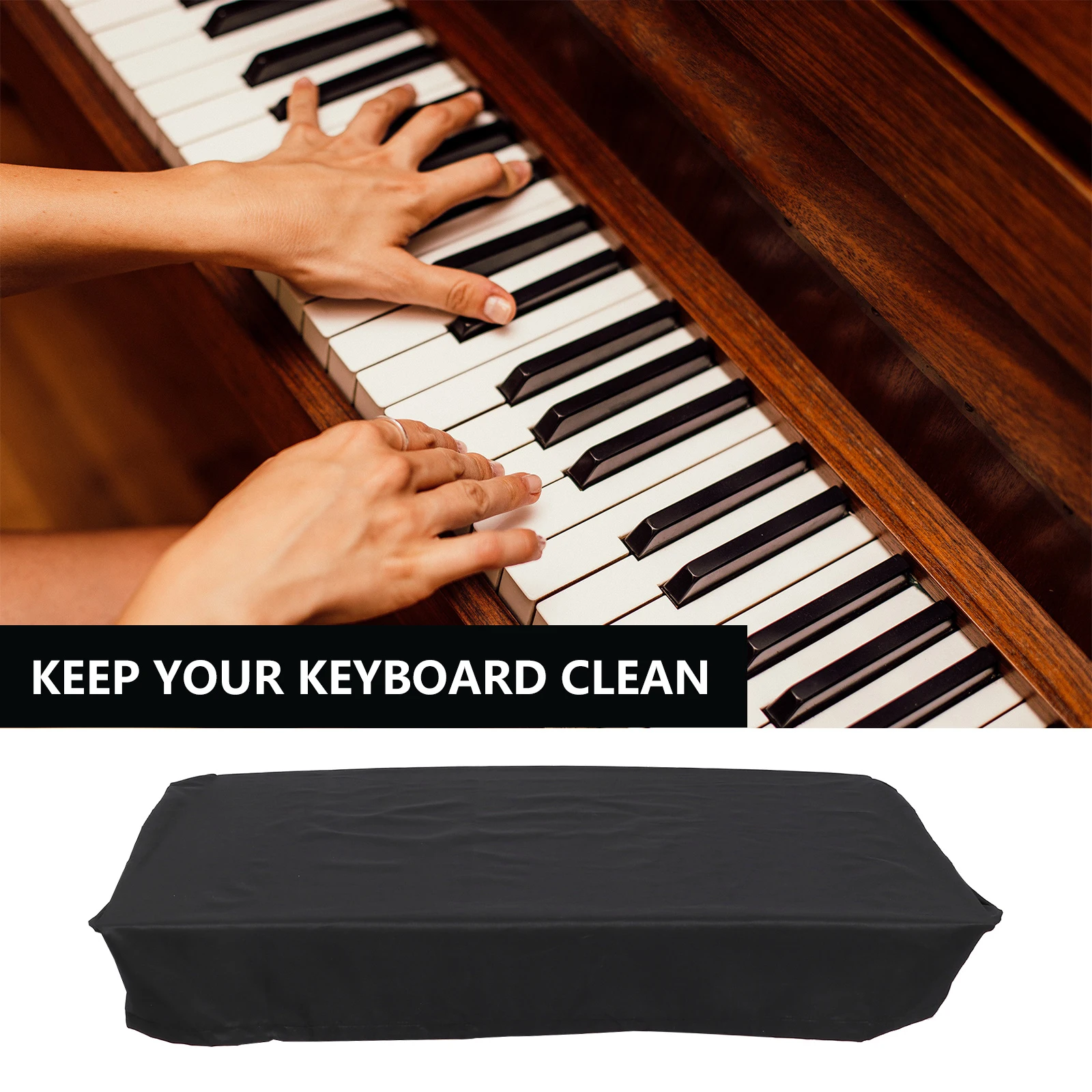 

Electric Piano Cover for 61 Keys Keyboard Dust Proof Protective Composite Material Accessories Keyboard Instruments Parts