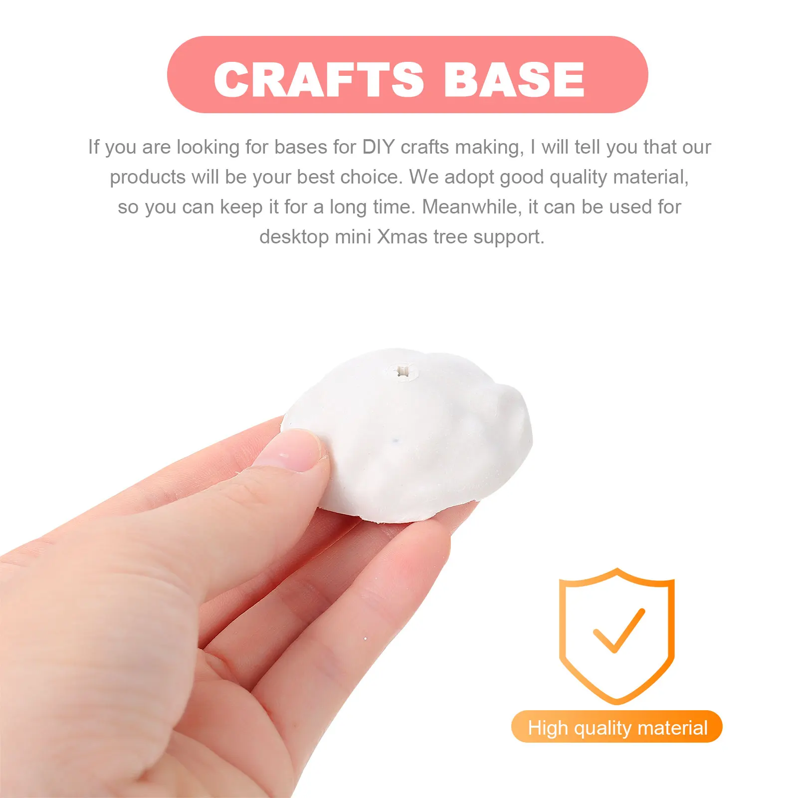 

20 Pcs Desktop Christmas Tree Base Stand Accessories Small Resin Mini Xmas Trees