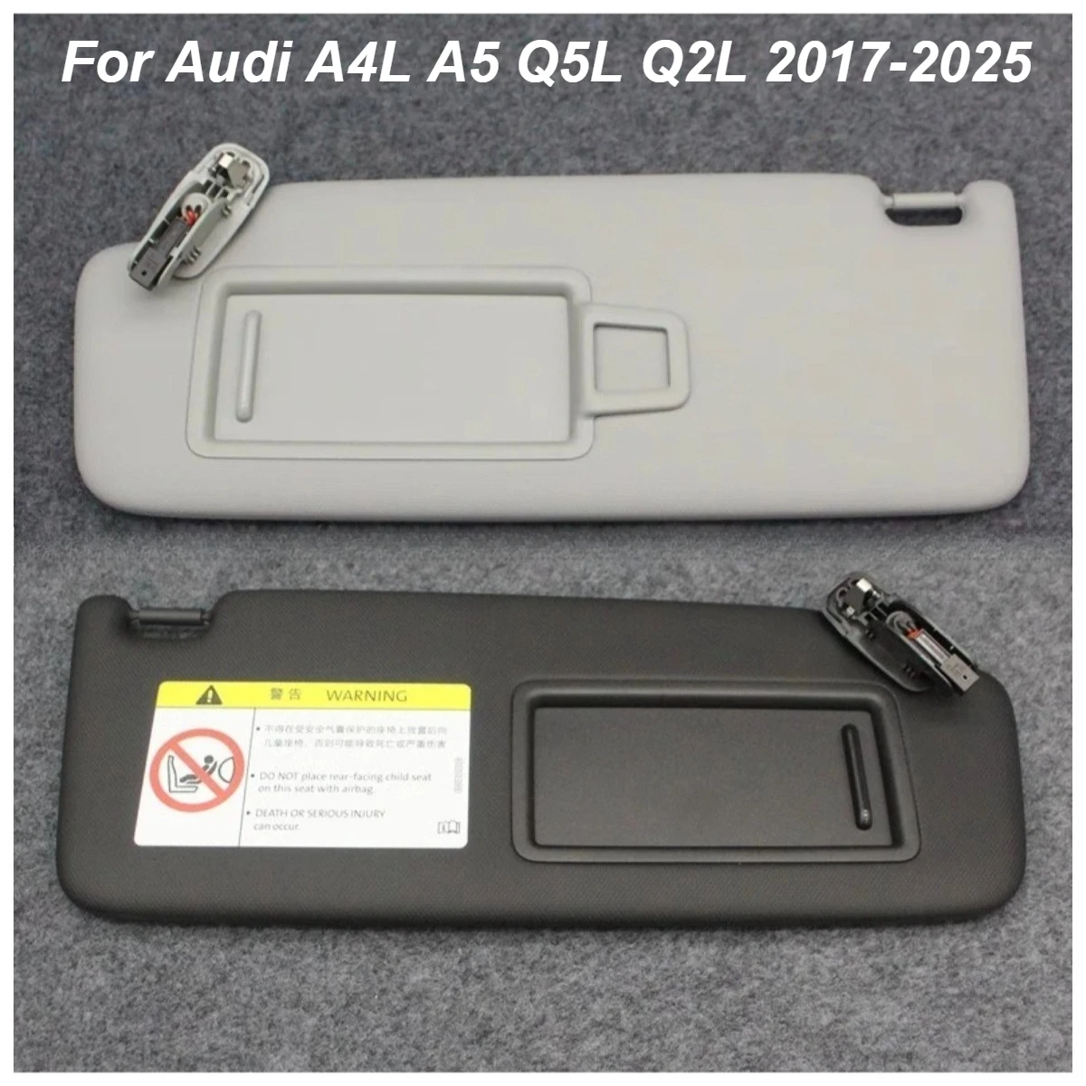 

Солнцезащитный козырек для зеркала заднего вида 8WD857551 для Audi A4L A5 Q5L Q2L 2017-2025, черный/серый, автоаксессуары