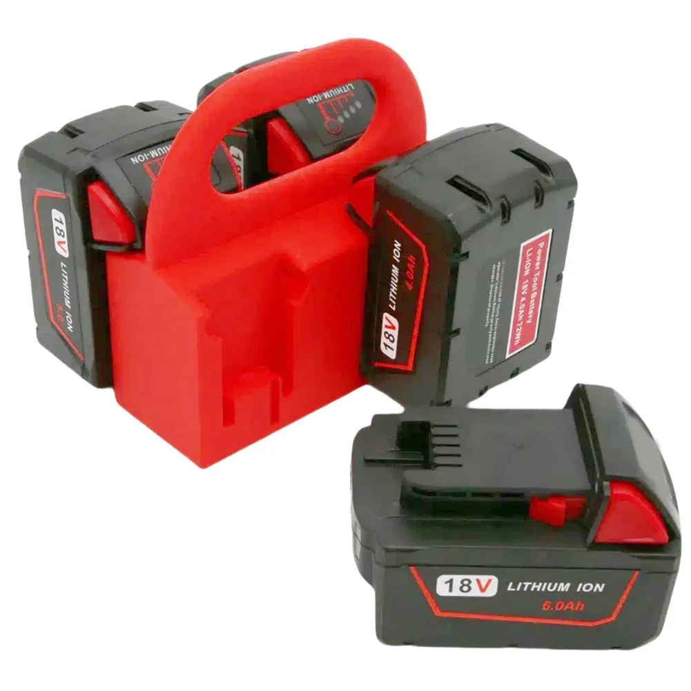 حامل بطارية لميلووكيز M 18 14 فولت 18 فولت بطارية ليثيوم العلبة المنظم الثقيلة تخزين الرف أدوات ورشة عمل