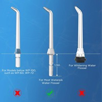 Water Flosser Replacement Tips for Nicefeel/Flycat FC158 FC165 FC166 FC168 FC169  FC175 FC188 Oral Irrgator Nozzles Heads
