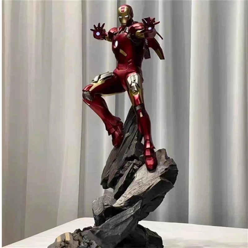 

74cm Brand New The Avengers Movie Figure Iron Man Peripheral Resin Model Scene Collect Statue Desktop Decorate Birthday Gift Toy