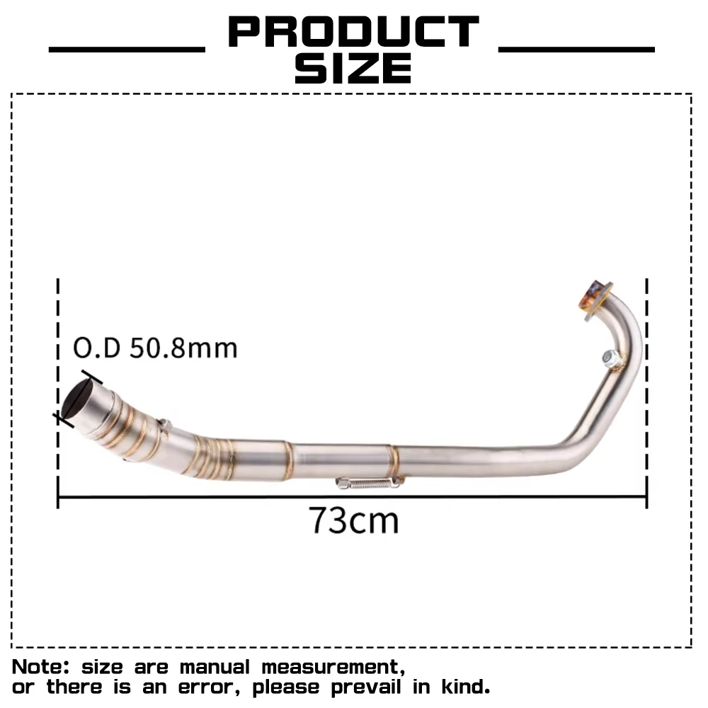 Stainless LC150 Knalpot Exhaust Y15ZR  Muffler Slip Sniper 150 Exciter 150 Bend Pipe MSKING 150cc Muffler Pipe
