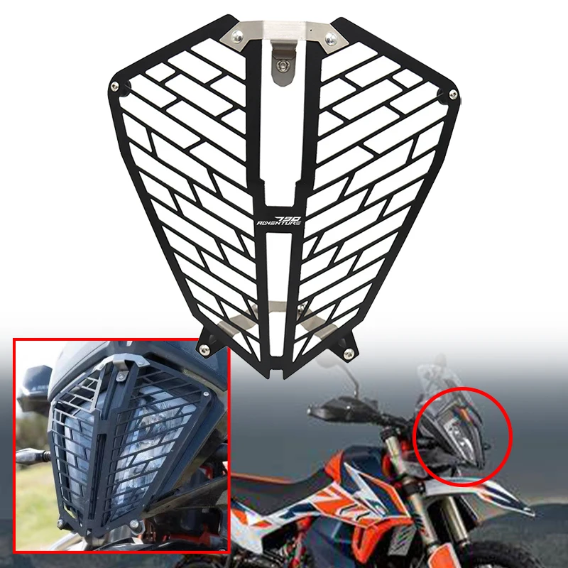 

For KTM790 Adventure R KTM 790 ADV S 2019 2020 Accessories Motorcycle Headlight Grille Cover Front Lamp Protective Cover