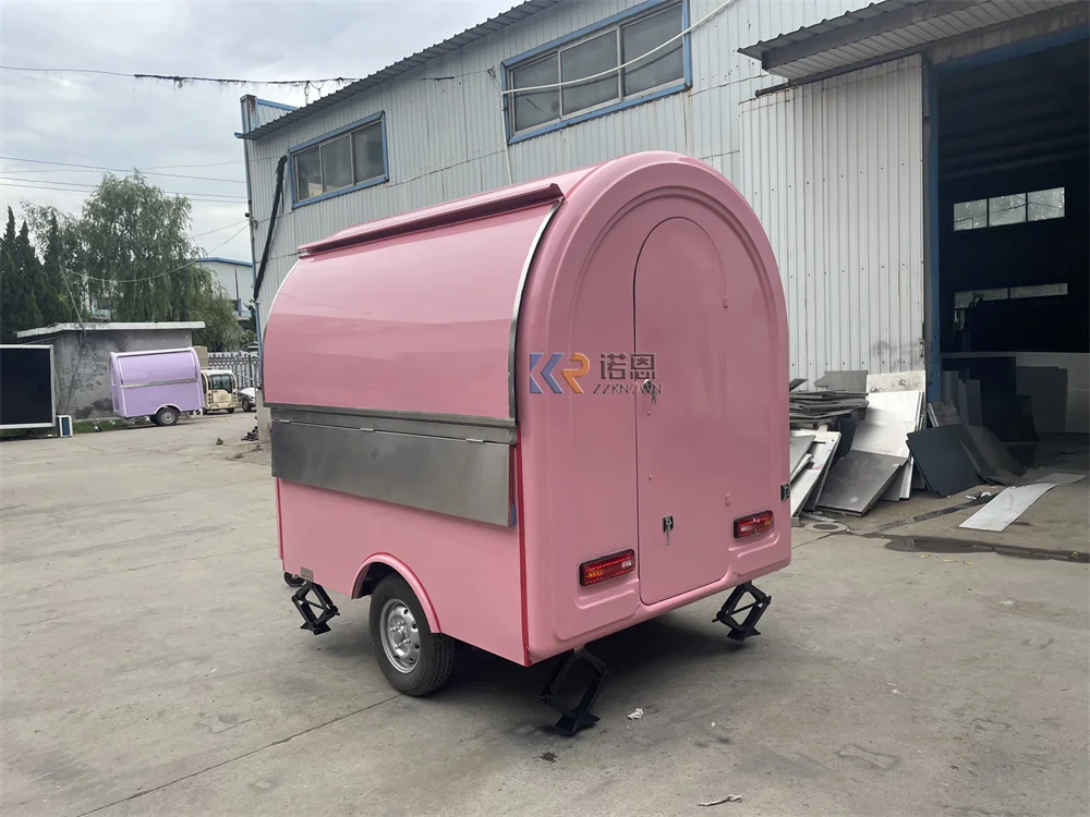 

Hot Dog Coffee Trailer Street Snack Ice Cream Kiosk Mobile Kitchen Equipments Concession Fast Food Truck Trailer