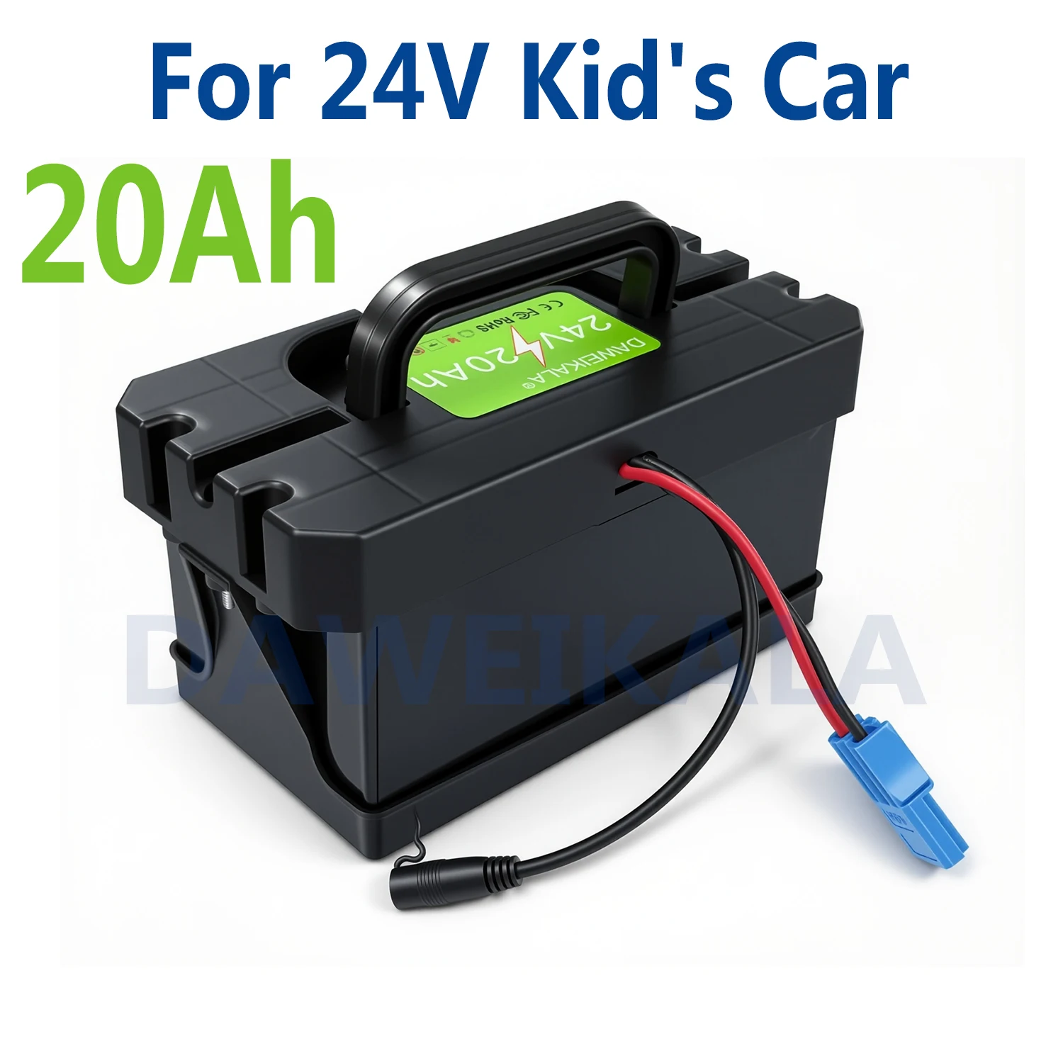 

Аккумулятор 24В с увеличенным сроком службы, 20Ач, литиевый 18650, со встроенной BMS 30А для детских машинок 7S 29.4В