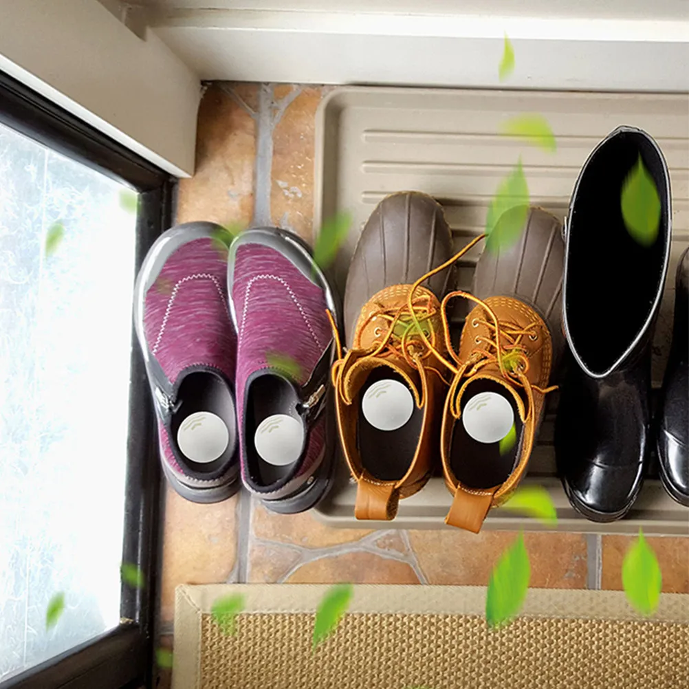 16 Bolas Desodorantes para Zapatos, Compactas, Eliminan Olores en Zapatillas y Bolsas de Gimnasio, Pequeñas, Portátiles, Aroma Fresco, Ambientador