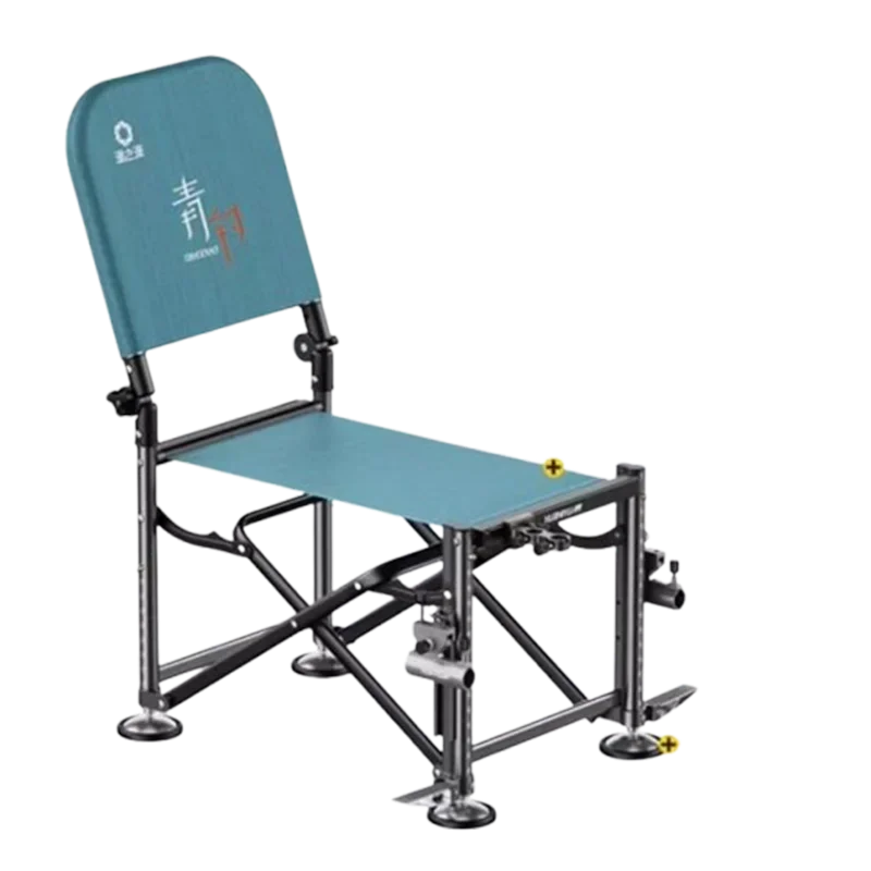 كراسي الشاطئ المحمولة القابلة للطي مجموعة التخييم كراسي الشاطئ الصيد خفيفة الوزن أثاث خارجي فاخر مريح Der Angler LLBC #6